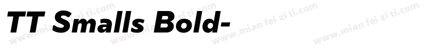 TT Smalls Bold字体转换